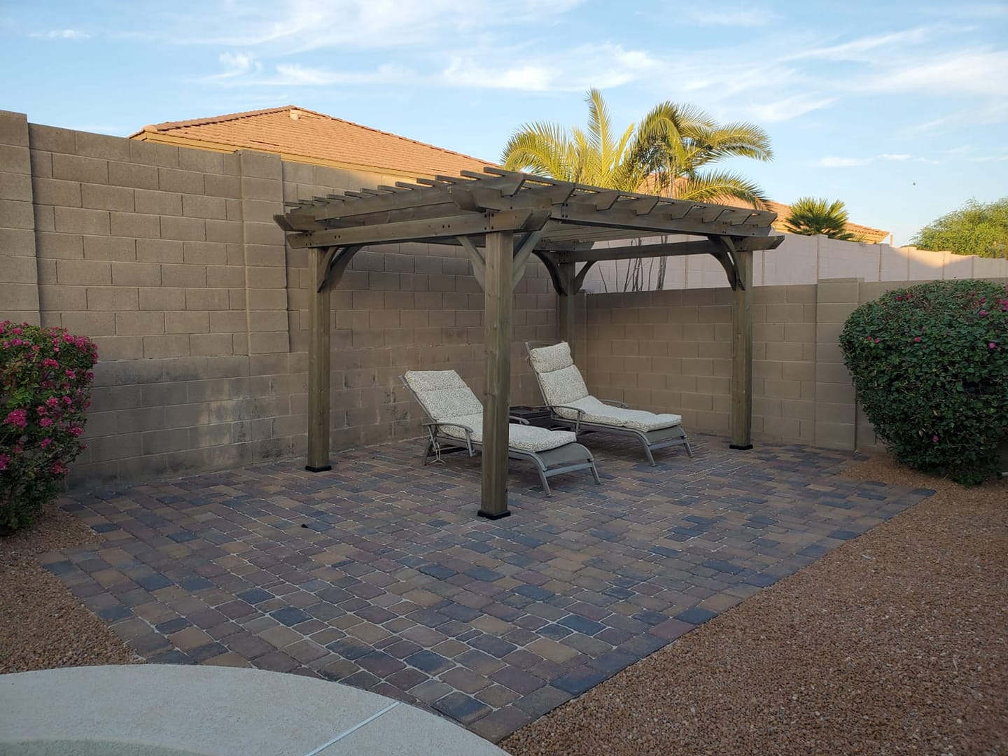 image of a flower bed for a landscaping service